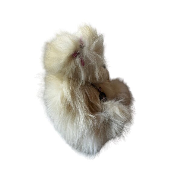 Signed Timeless Teddies Bear Recycled Fox Fur COA Handmade by Debbie Siqouin - Picture 4 of 10